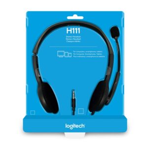 Logitech H111 Wired USB Headphone with Mic