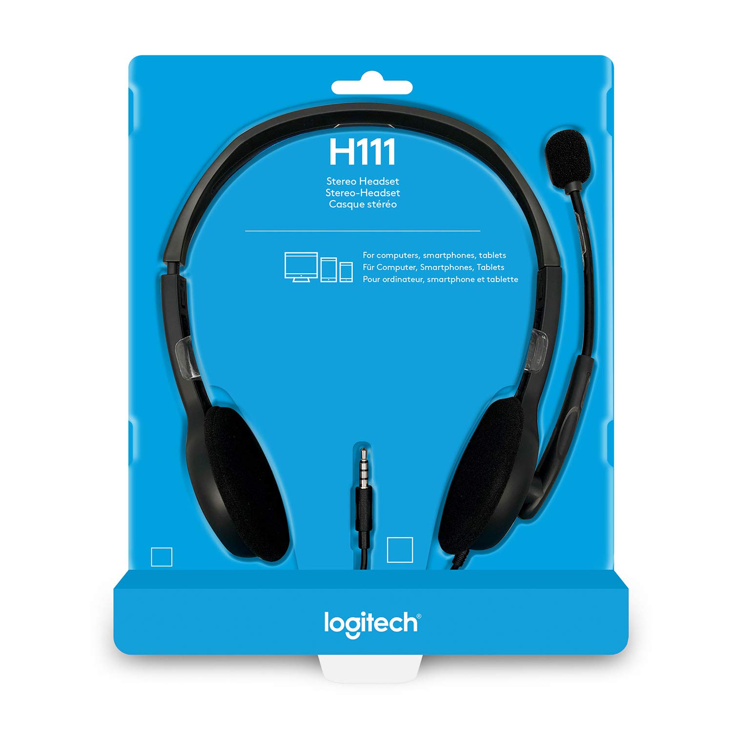 Buy Logitech H Wired Stereo Headset With Rotating Microphone