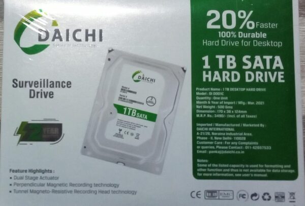 Daichi 1TB Internal Hard Drive