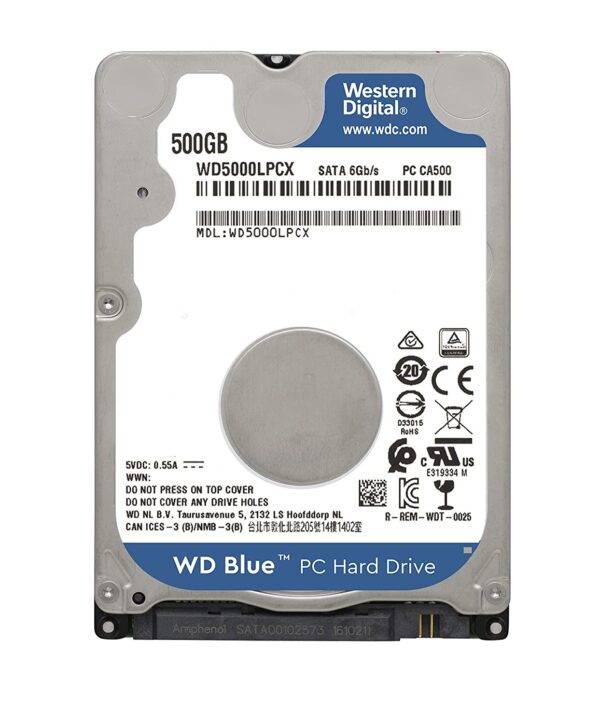 WD 500GB Blue Laptop Hard Drive