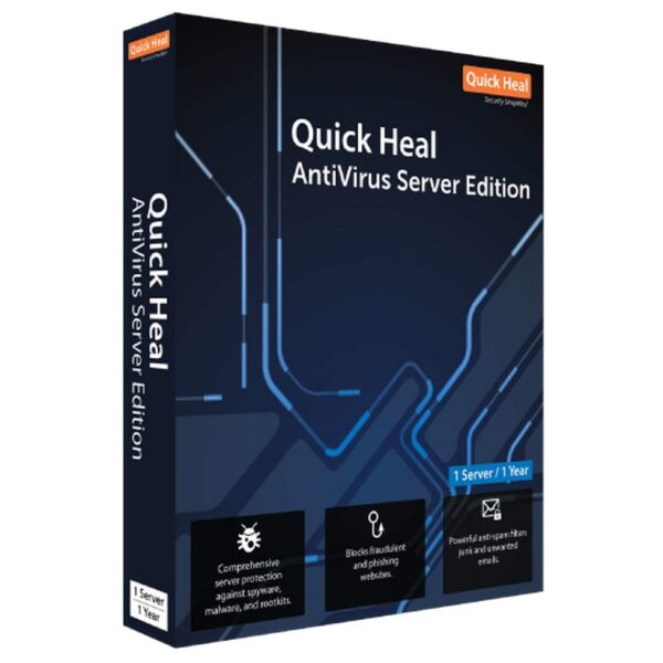 Quick Heal Antivirus Server Edition, 1 Server - 1 YEAR