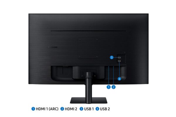 Samsung 27Inch Gaming Smart Monitor with Netflix, YouTube Etc (LS27AM500NWXXL)