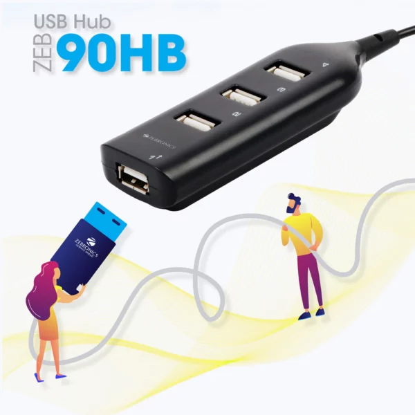 Zebronics ZEB-90HB 4 Port USB Hub