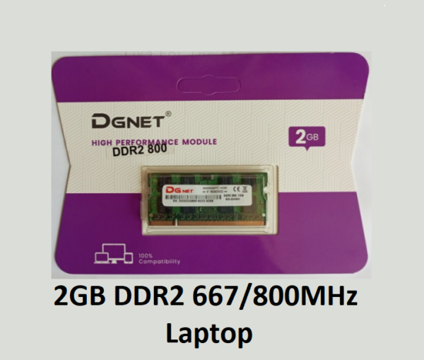 DGnet 2GB DDR2 667/800 Laptop Ram