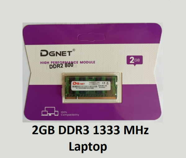 DGnet 2GB DDR3 1333MHz Laptop Ram