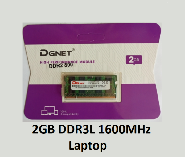 DGnet 2GB DDR3L Low Voltage 1600MHz Laptop Ram
