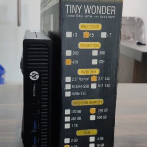 HP Tiny 4th Generation Barebone Desktop (Refurbished) (Box Pack with Seal)
