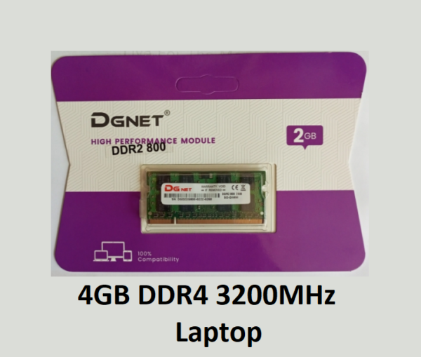 DGnet 4GB DDR4 3200MHz Laptop Ram