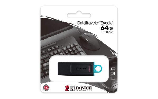Kingston Data Traveler Exodia DTX/64 GB 3.2 Gen 1 Pendrive (Plastic)