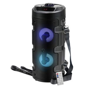 Artis MS301 Wireless Bluetooth Portable Party Speaker with RGB, Wired Mic, Remote, FM & Aux in/USB/Card Reader