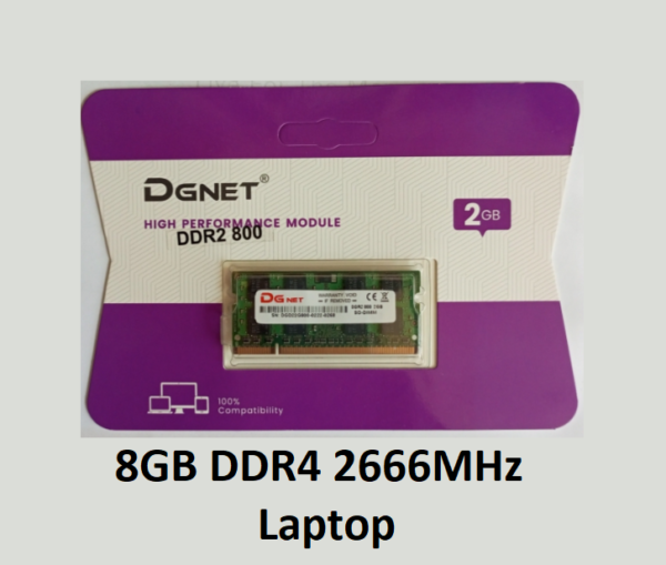 DGnet 8GB DDR4 2666MHz Laptop Ram