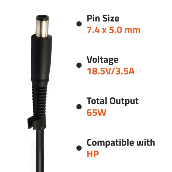 Hp Compatible 65W Big Pin Laptop Adapter (AR0505) from Artis