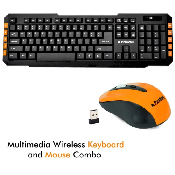 Prodot TLC-107+145 Multimedia Wireless Keyboard Mouse Combo