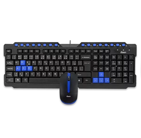 Foxin Wired Multimedia Keyboard and Mouse Combo
