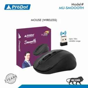 Prodot Smooth Wireless Optical USB Mouse
