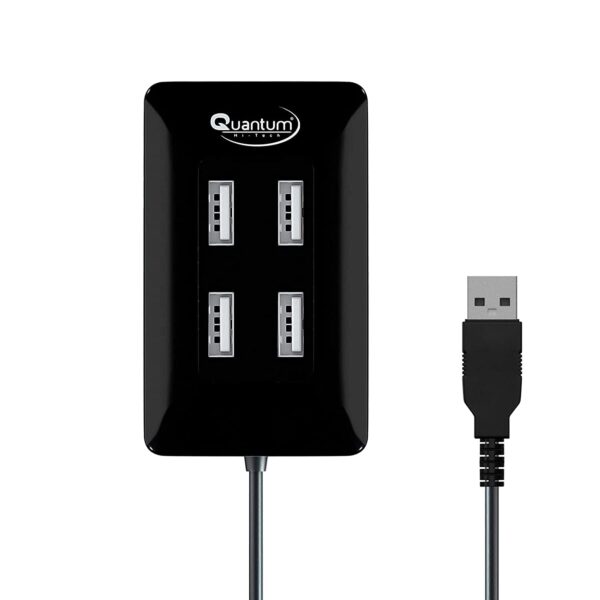 Quantum QHM6633 4-Port Hi-Speed USB Hub with 480 Mbps Speed