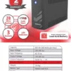 Zebion 600 VA UPS for Personal Computers ,Desktop PCs, Laptops, Routers, Networking Devices