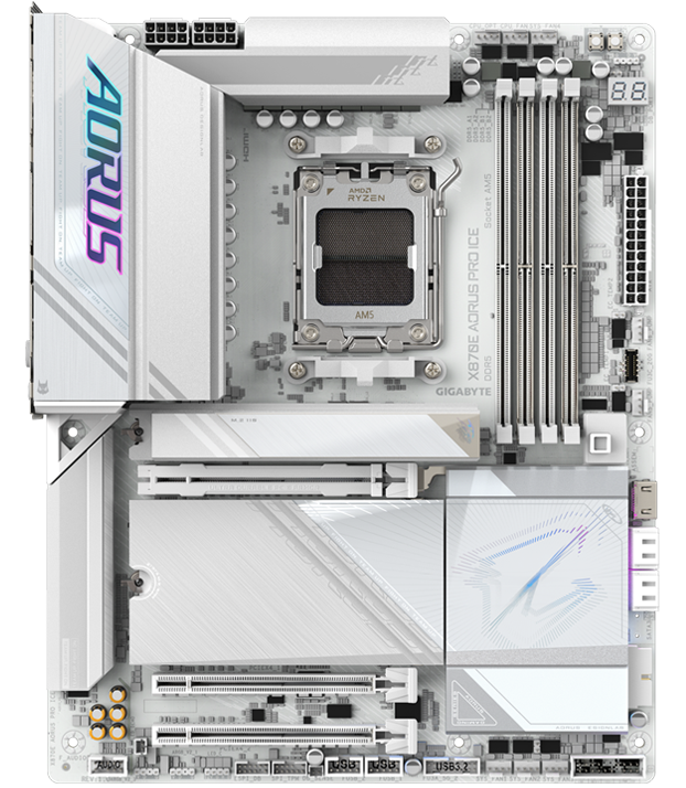 Gigabyte X870E Aorus Pro ICE (Wi-Fi) Motherboard - Image 2