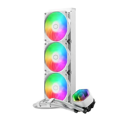 COOLER MASTER MasterLiquid 360 Core II ARGB White CPU Liquid Cooler - Image 2